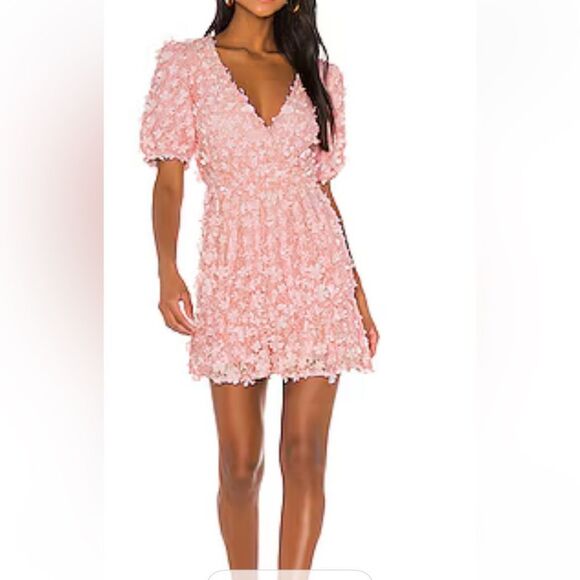 MAJORELL Tanner Mini Dress in Baby Pink size Medium - Picture 1 of 10